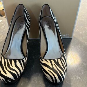 Michael Kors Zebra calf hair Heels
